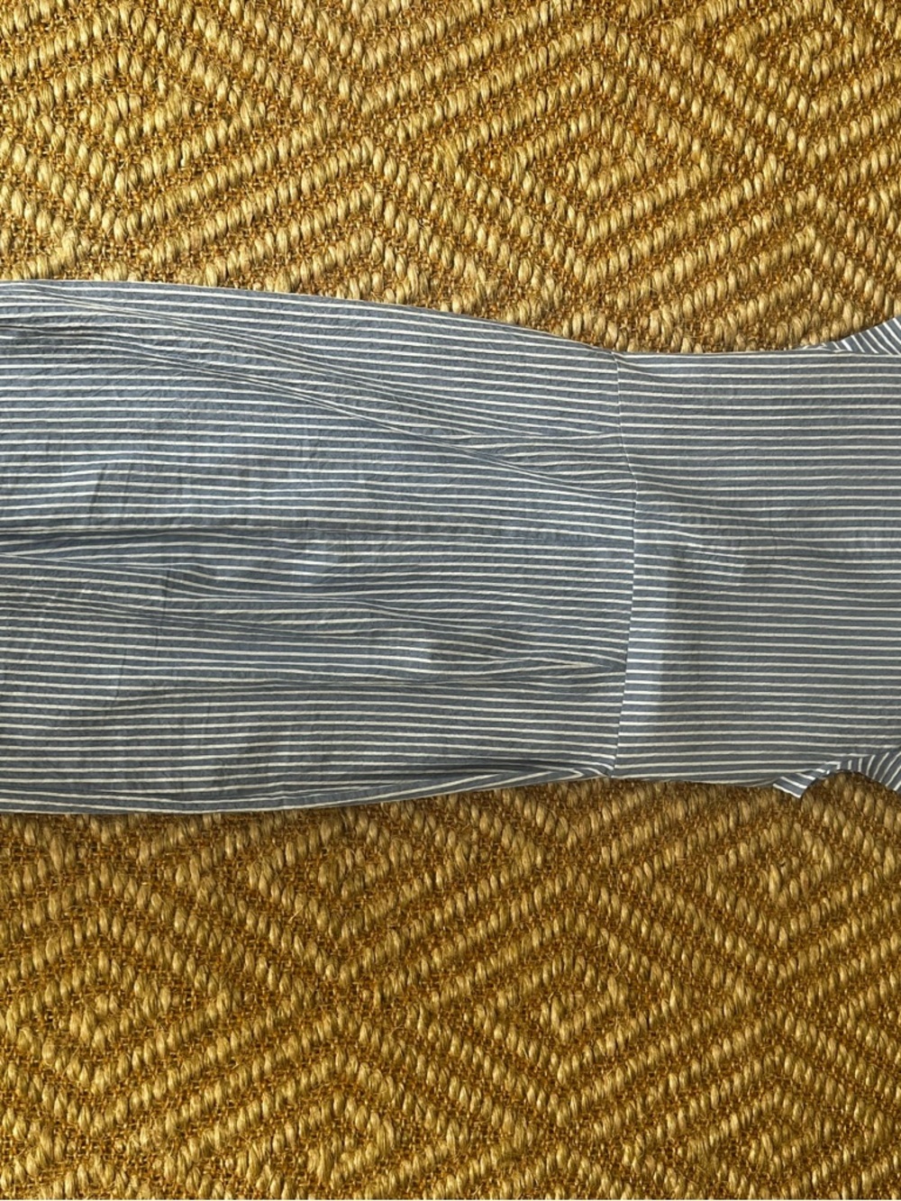 White House Black Market Blue and White Striped Button-Front Midi Dress - Picture 2 of 9